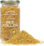 Jamie’s Hive to Table 100% Pure Bee Pollen Granules, 6 oz - Raw & Natural for Energy, Immunity, Skin Health, Antioxidants, & Vitality, Gluten Free