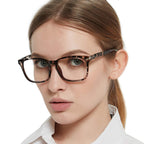 MARE AZZURO Blue Light Blocking Reading Glasses Women Computer Readers 0 1.00 1.25 1.50 1.75 2.00 2.25 2.50 2.75 3.00 3.50 4.00 5.00 6.00 (Leopard, 2.0)