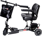SNAPnGO Three Wheel Portable Mobility Adult Scooter - Aircraft-Grade Aluminum Frame for Top Speeds of 5mph and 13-Mile Range - Folding Feature, 250W Motor, Quick Charge 36V Lightweight Battery