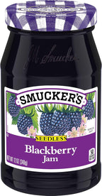 Smucker's Seedless Blackberry Jam, 12 Ounces (Pack of 6)