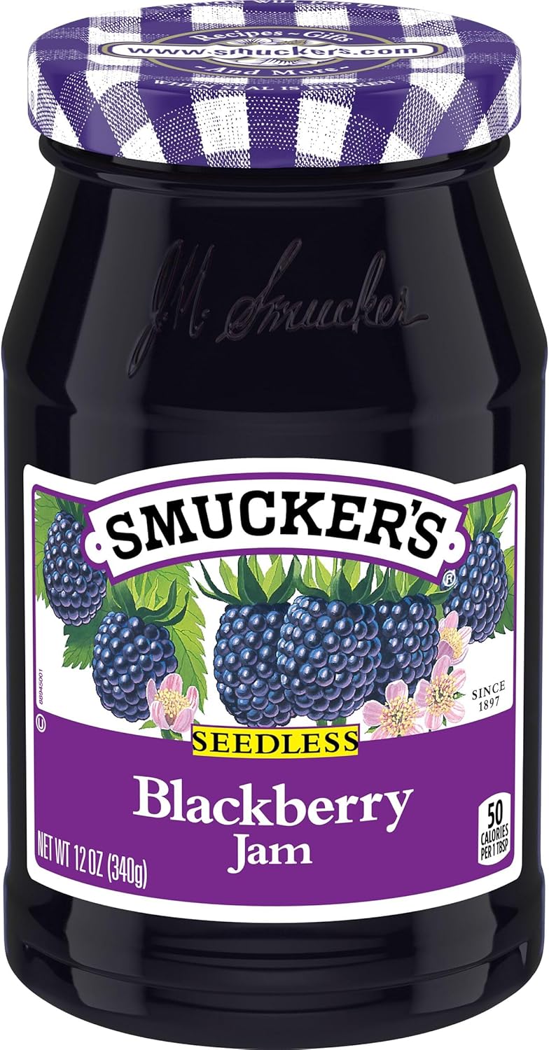 Smucker's Seedless Blackberry Jam, 12 Ounces (Pack of 6)