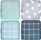 Frienda 4 Pcs Period Bags Sanitary Napkin Storage Menstrual Pad Pouch Tampons Nursing Pad Holder Portable Period Kit Menstrual Sanitary Pouch for Girls Women Ladies with Zipper(Basic Style)