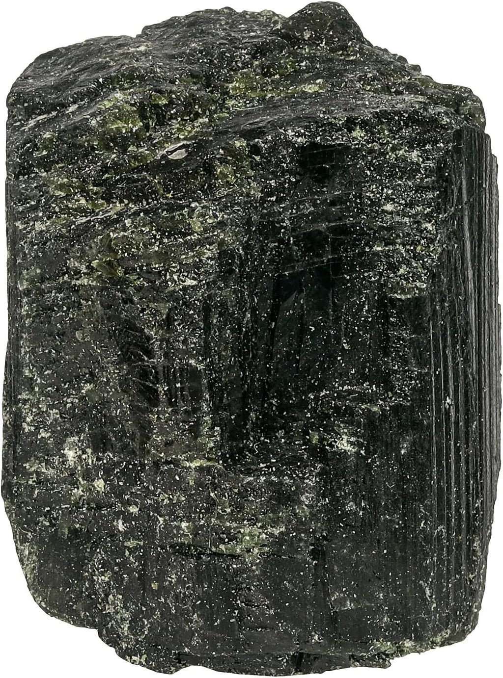 mookaitedecor Natural Green Tourmaline Raw Crystal, Irregular Rough Stone Mineral Specimen Ornament for Home Office Decor Reiki Crystals, 51-100g