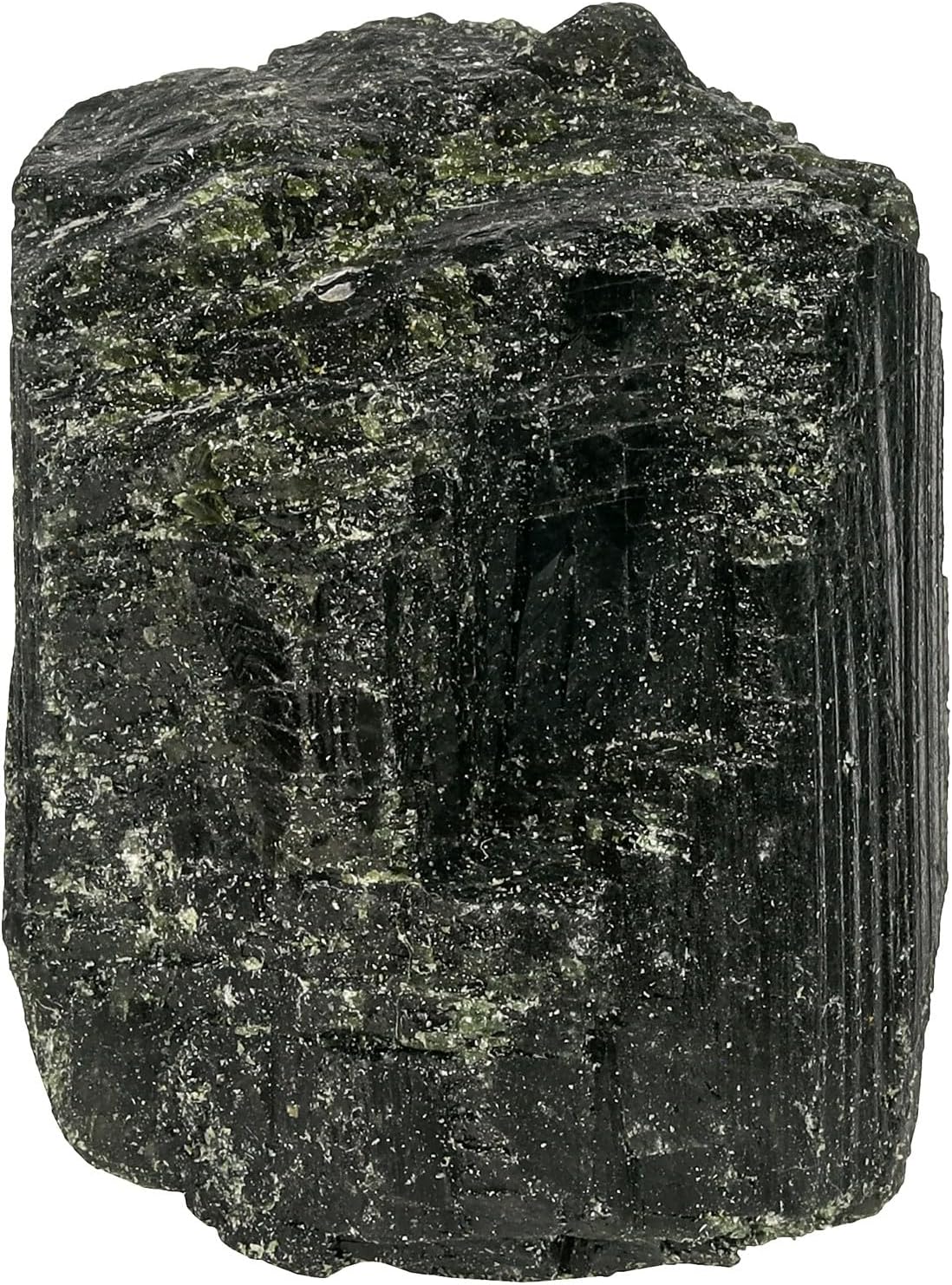 mookaitedecor Natural Green Tourmaline Raw Crystal, Irregular Rough Stone Mineral Specimen Ornament for Home Office Decor Reiki Crystals, 51-100g