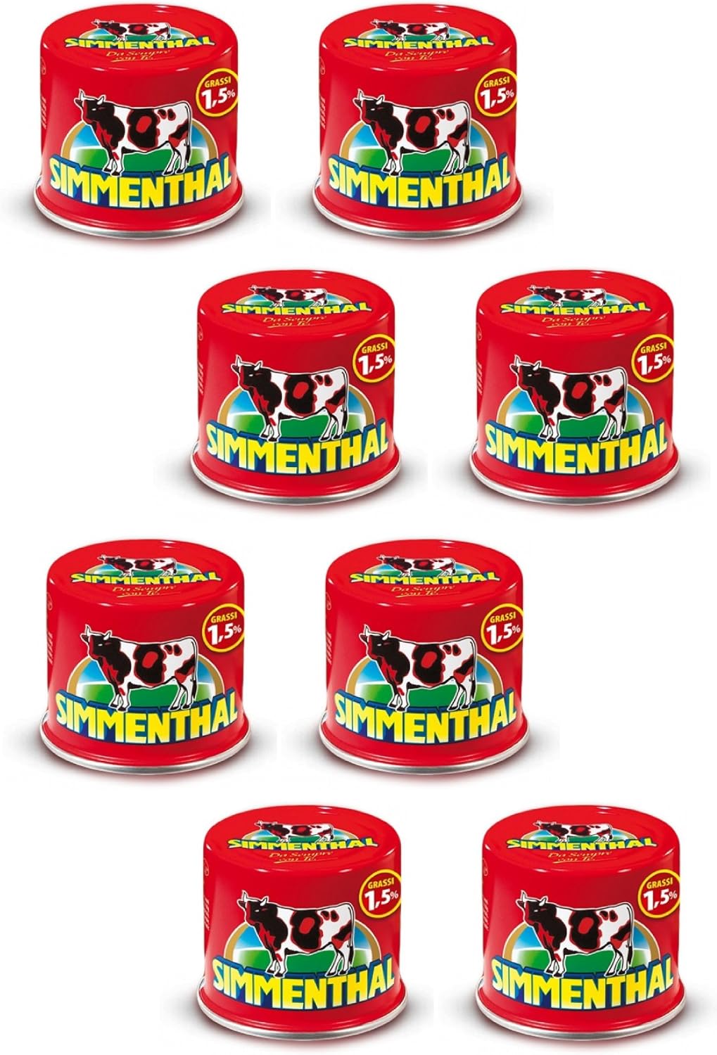 Simmenthal: "Piatto Pronto di Carni Bovine in Gelatina Vegetale" Ready Meat Plate in Vegetable Jelly 4.9 Ounce (140g) Can (Pack of 8) [ Italian Import ]