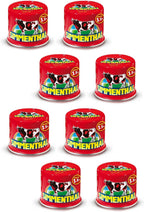 Simmenthal: "Piatto Pronto di Carni Bovine in Gelatina Vegetale" Ready Meat Plate in Vegetable Jelly 4.9 Ounce (140g) Can (Pack of 8) [ Italian Import ]