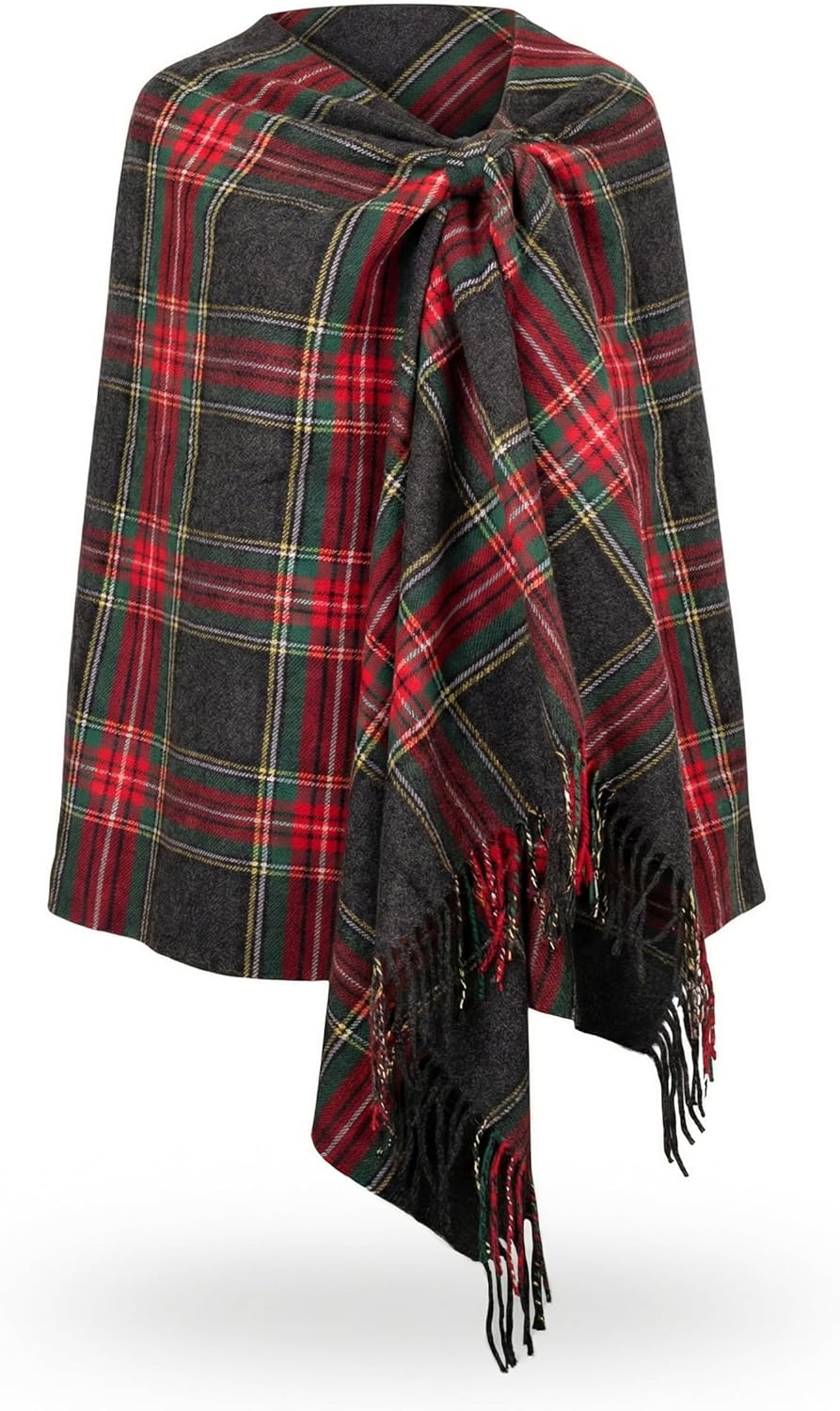 Achillea Oversized Scottish Tartan Plaid Shawl Wrap – Soft Cashmere Feel Winter Scarf, 80" x 30"