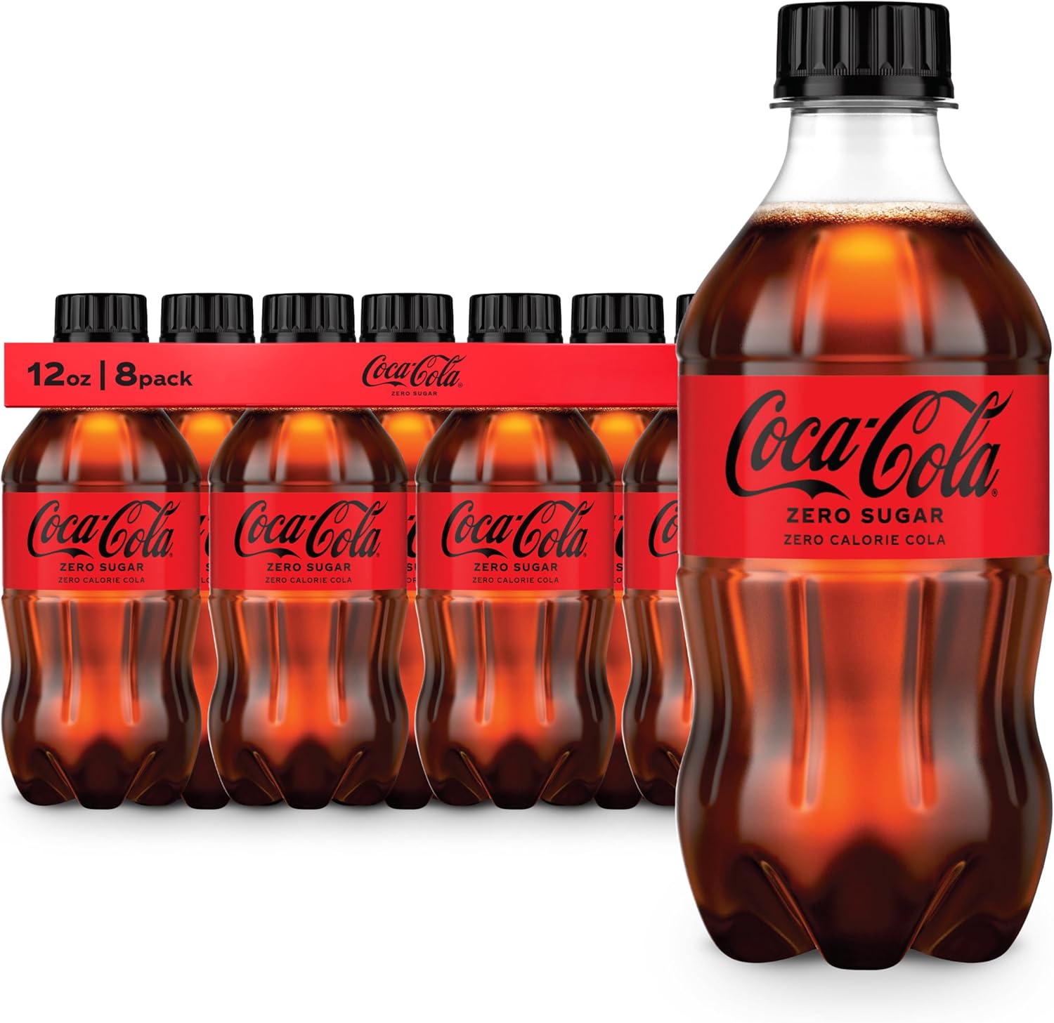 Coke Zero Sugar Cola Soda, 12 oz, 8 Pack (Package May Vary)