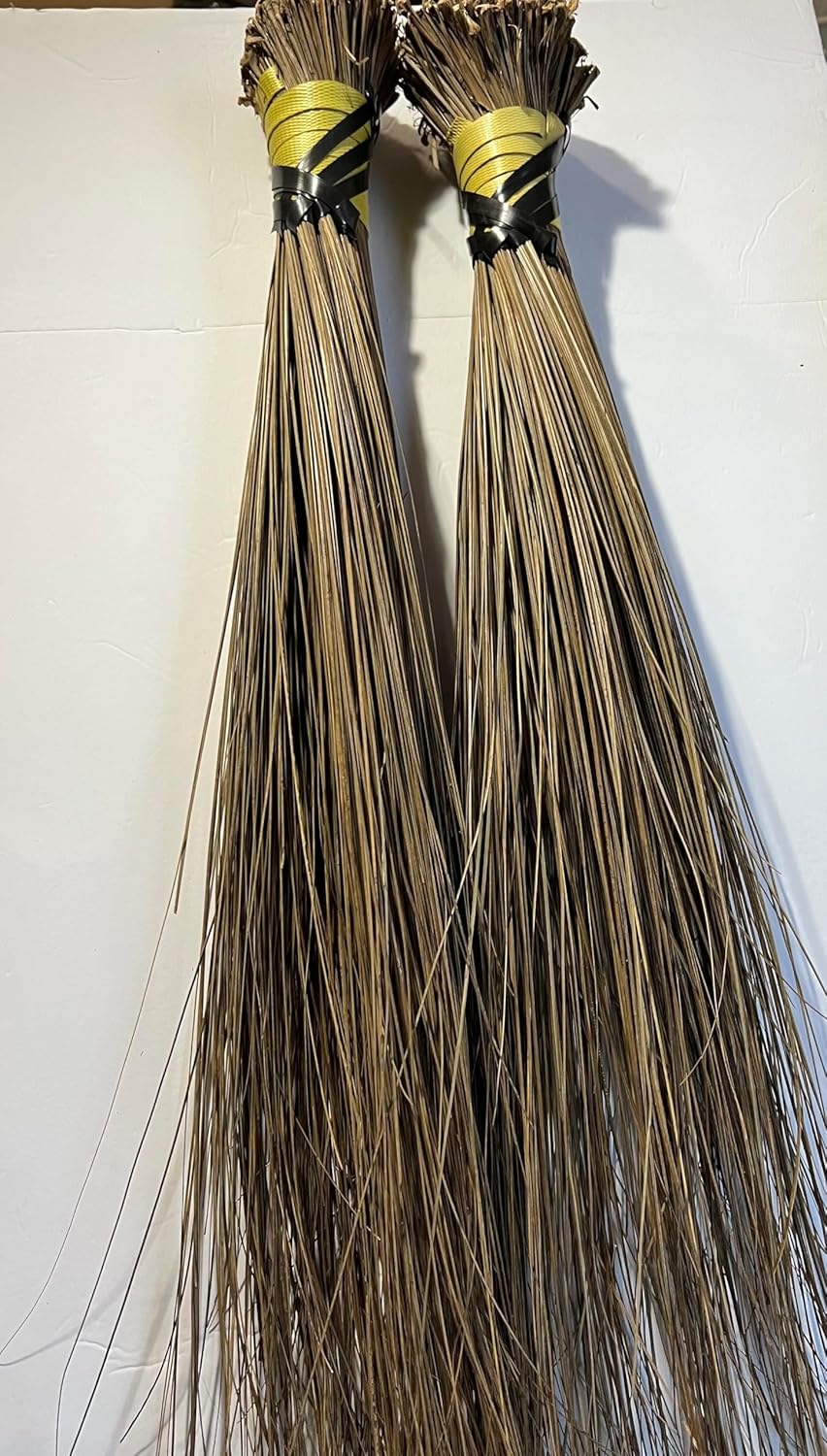African Handcrafted Sweeping Broom 32" Long (2 Pack)