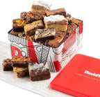 David's Cookies Assorted Brownies & Crumb Cake Gift Tin 3Lbs - Delicious, Fresh Baked Snacks, Gourmet Chocolate Fudge Slices, Brownies Gift Basket - Ideal Gift for Superbowl & Other Special Occasions