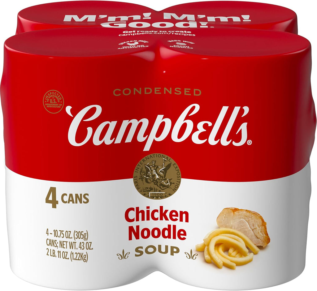 Campbell's Condensed Chicken Noodle Soup, 10.75 Ounce Can (Pack of 4)