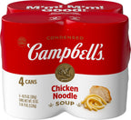 Campbell's Condensed Chicken Noodle Soup, 10.75 Ounce Can (Pack of 4)