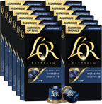L'OR DECAF Espresso Capsules, 100 Count DECAF Ristretto, Single-Serve Aluminum Coffee Capsules Compatible with the L'OR BARISTA System & *Nespresso Original Machines