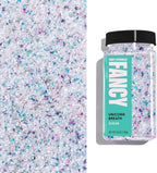 Fancy Sprinkles Unicorn Breath Fancy Sugar Pearlescent White, Blue, Pink and Purple Sugar Crystals 1 Pack (4.6 OZ)