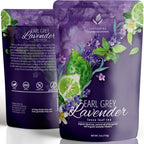 Gardenika Organic Earl Grey Loose Leaf Tea with Lavender and Bergamot Oil, Caffeinated Black Leaves, Kosher, No Natural or Artificial Flavors - 4 oz