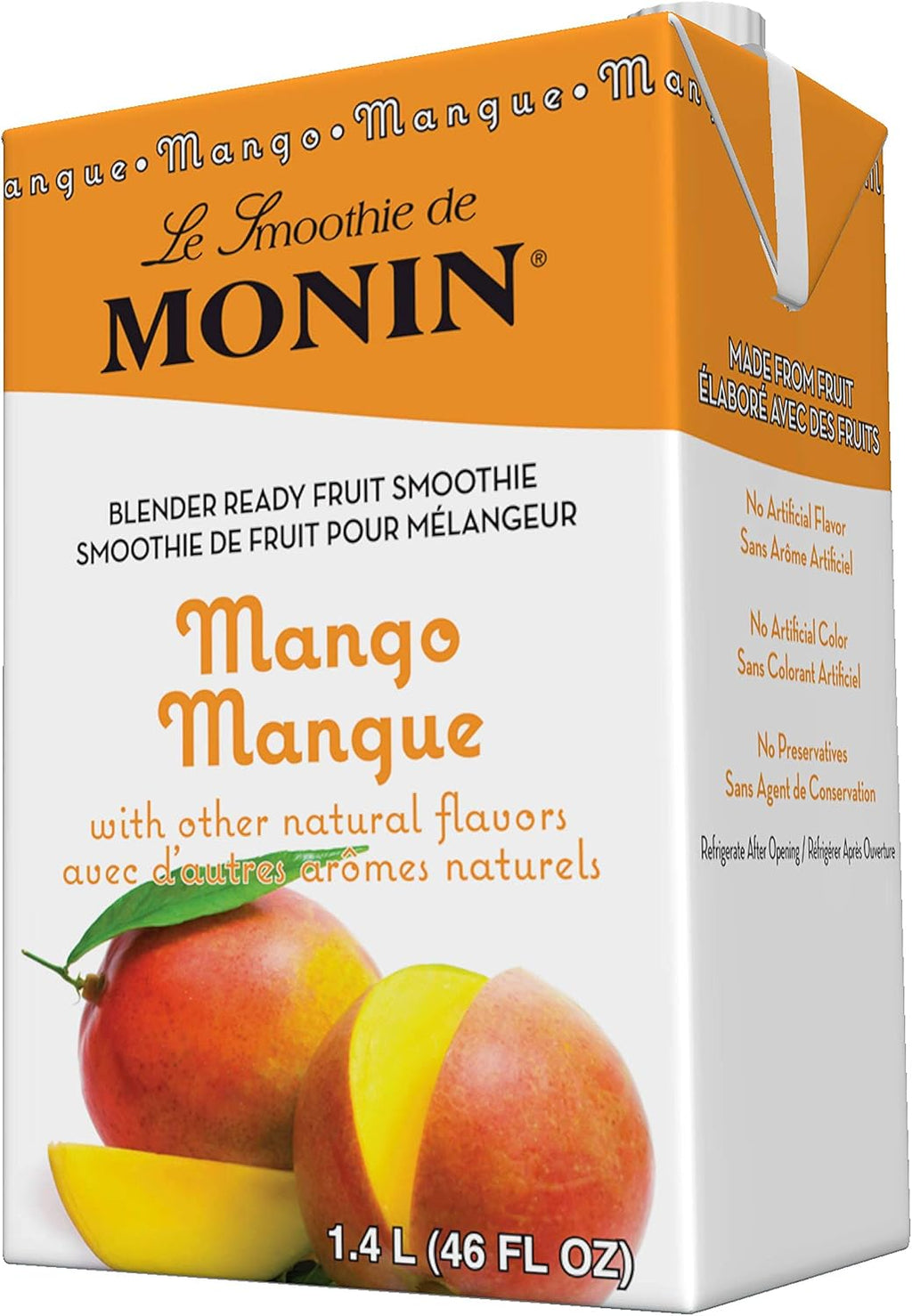 Monin MANGO Smoothie Mix 46oz