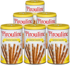 Pirouline Rolled Wafers – Lemon – Rolled Wafer Sticks, Crème Filled Wafers, Rolled Cookies for Coffee, Tea, Ice Cream, Snacks, Parties, Gifts, and More – 14.1oz 6pk
