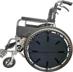 Wheelchair Spoke Guard with Storage Pocket Pouch for Wheelchair Wheels 24'' to Protect Fingers Black
