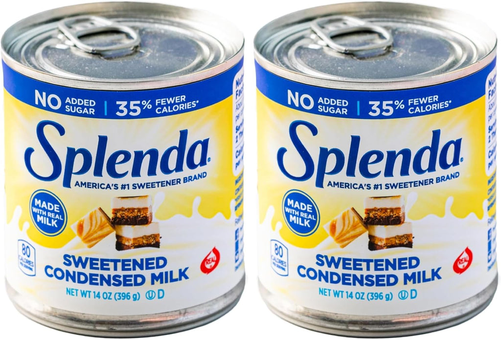 SPLENDA Reduced Calorie Sweetened Condensed Milk, No Sugar Added, 14 Ounce Can (Pack of 2)