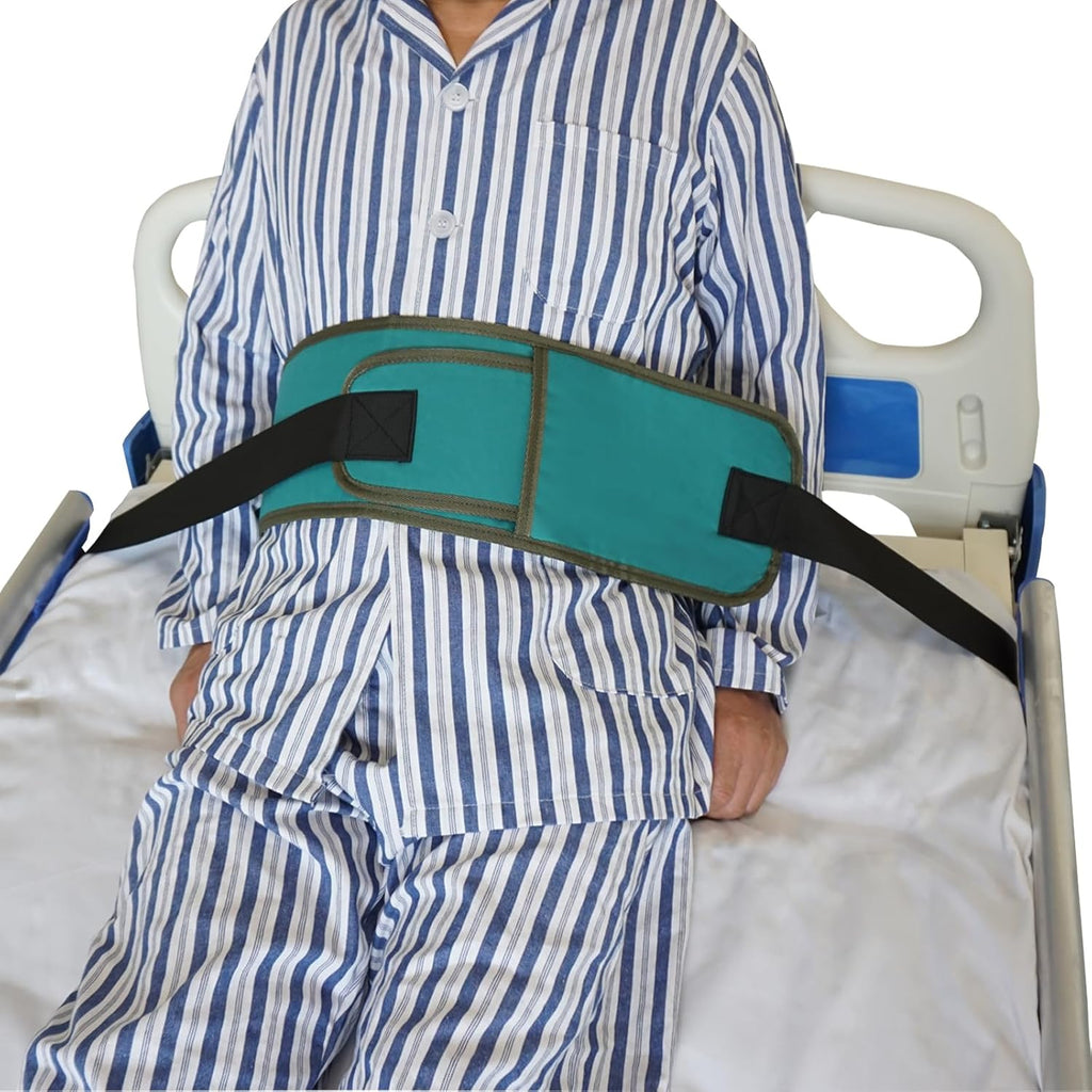 Bed Restraint Strap for Elderly, Adjustable Bed Restraint Belt Wheelchair Seat Safety Belt, Anti-Fall Bed Waist Belt, Safety Aid Belt for The Elderly, People Who Cannot Control Their Bodies