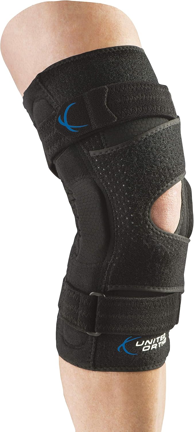 United Ortho 300092-05 Left Leg KulSkyn Patella Stabilizer Hinged Knee Brace, Medium