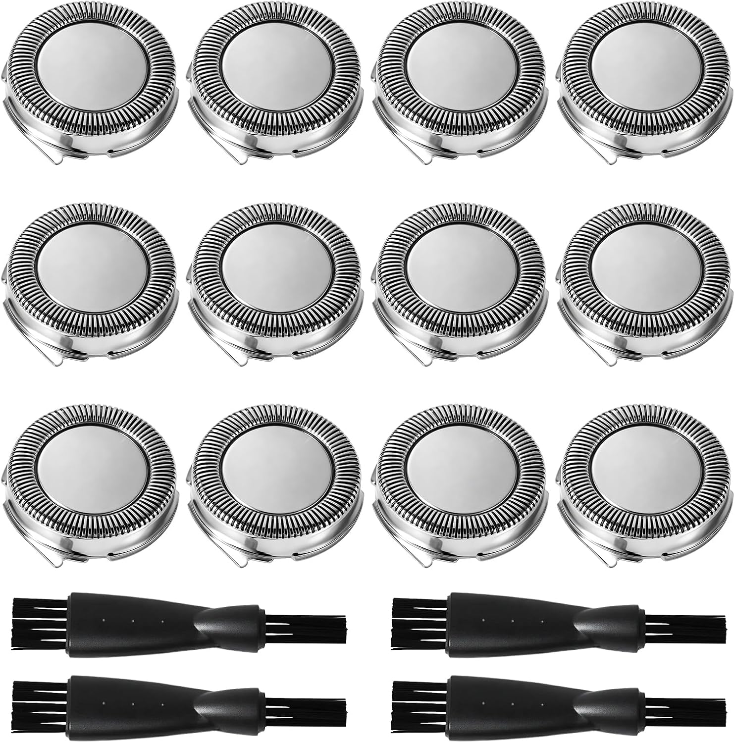 12 Pcs SH30 Replacement Heads for Series 3000 2000 1000 and PTxxx Models, with 4 Pcs Brush