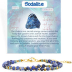 Farfume Beaded Bracelets for Women, Chakra Crystal 4mm Beads Gemstone Natural Stone Bead Spiritual Womens Jewelry Valentine's Day Gifts