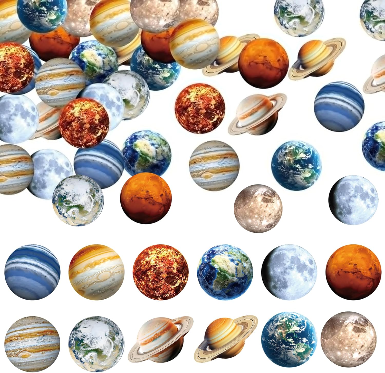 72Pcs Edible Outer Space Cupcake Toppers Solar System Galaxy Universe Planets Cupcake Picks Solar System Galaxy Universe Planets Cupcake For Baby Shower Boys Girls Birthday Party Supplies