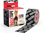 RockTape Extra Sticky Kinesiology Tape - Athletic Tape for Muscle Pain Relief, Injury Recovery - Microscopic Skin Lifting & Decompression - Sweat & Water Resistant