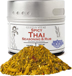 Gustus Vitae - Spicy Thai Seasoning - Non GMO - Magnetic Tin - Authentic Gourmet Spice Blend - Crafted in Small Batches