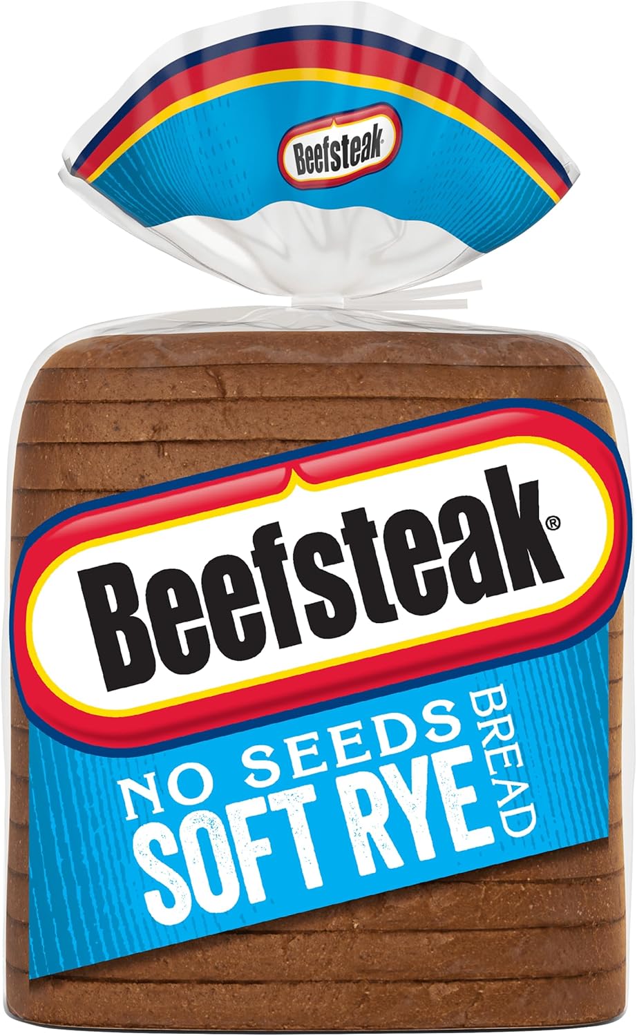 Beefsteak No Seeds Rye Bread, Plain Rye Bread, 18 oz Bag