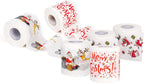 SummitLink 6 Rolls 3 Style of Merry Christmas Santa Claus Toilet Paper Tissue Napkin Prank Fun Birthday Party Novelty Gift Idea