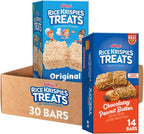 Rice Krispies Treats Crispy Rice Squares, Snack Bars, Variety Pack (2 Boxes, 30 Count)