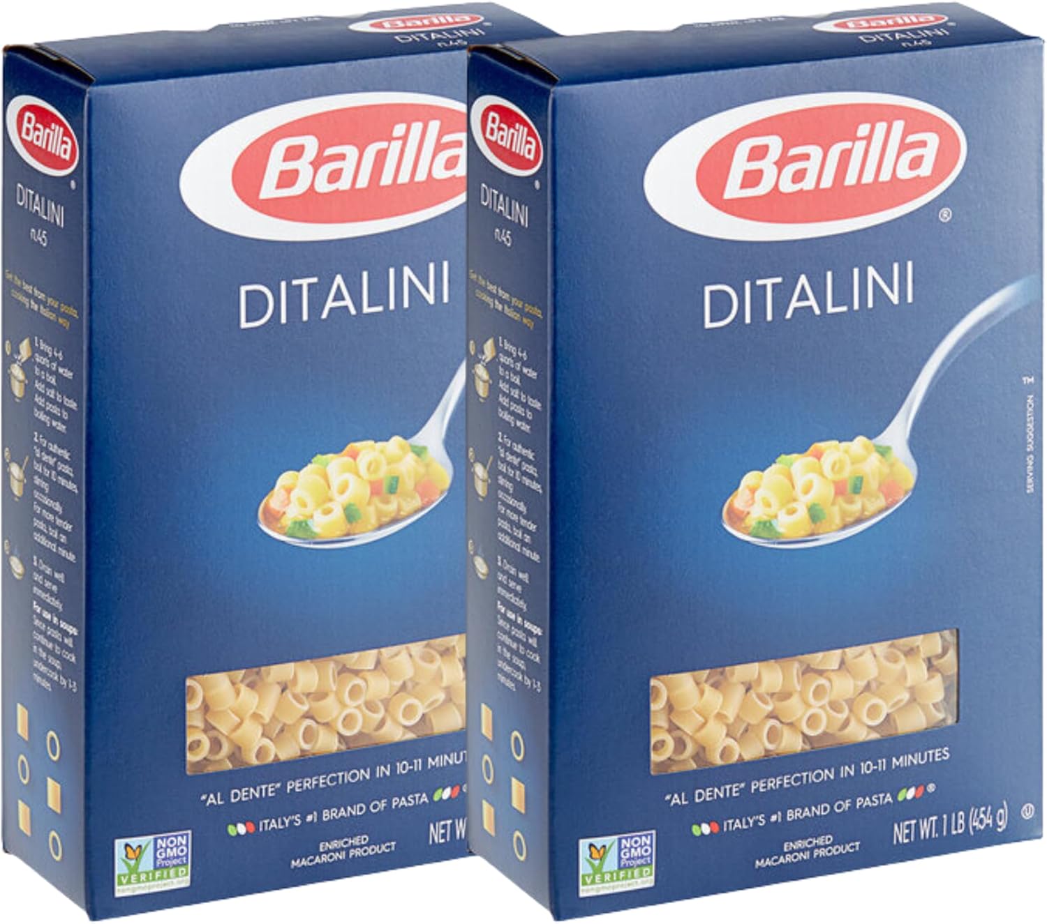 KIDU - Barilla Ditalini Pasta 16 Ounces Pack Of 2 (32 Ounces Total)