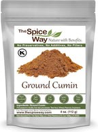 The Spice Way Ground Cumin - powder made from premium whole cumin seeds 4 oz resealable bag