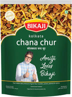Bikaji Kolkata Chanachur – 14.11 Oz (400g), Authentic Jhaal Mixture from Bengal, Spicy & Crunchy Indian Snack, Classic Kolkata Flavor, Bold Blend of Spices, Perfect Tea-Time Namkeen