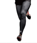 Vital Salveo Recovery Compression Sports Full Leg Sleeves Thigh Calf Long Knee Support Basketball Black (1 Pair) X-Large