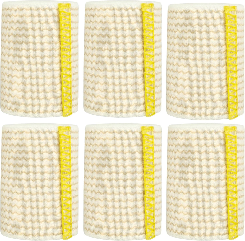 2-inch | Elastic Bandages by Spa Slender | Sports - Hook Loop Closure – Non-Latex - Compression - Injuries - Support | 6-Pack – up to 15 ft Stretched