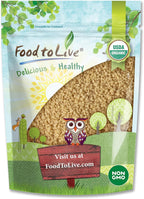 Food to Live Organic Whole Wheat Couscous, 1 Pound – Non-GMO, Kosher, Raw, Vegan, Bulk