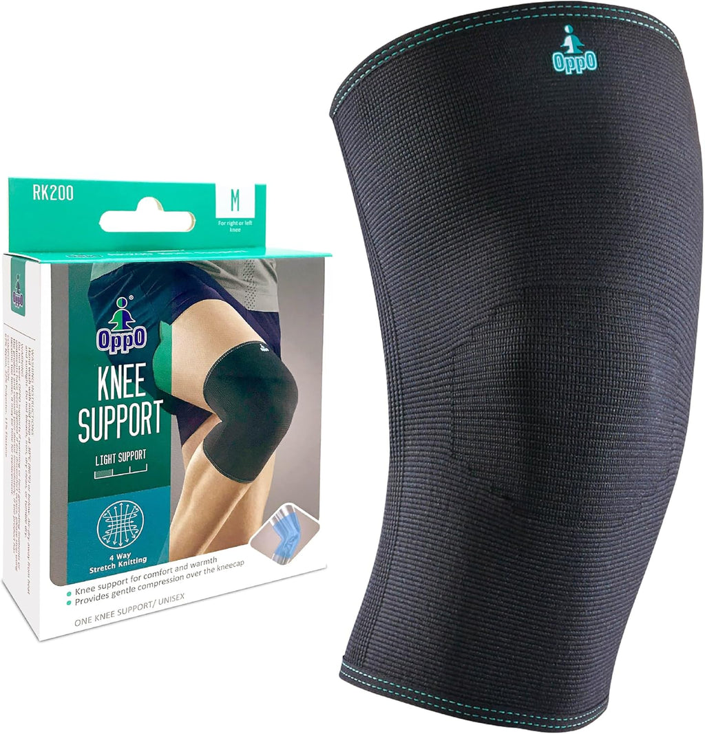 OPPO RK200 Knee Compression Sleeve – Lightweight, Breathable Premium Support for Pain Relief and Stability for Men and Women – For Running, Hiking, Workout, Daily Wear – (X-Large, 1 Pack)