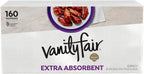 Vanity Fair Extra Absorbent Premium Paper Napkins, 160 Count, Disposable Napkins Made Soft And Strong For Messy Meals And Everyday Use