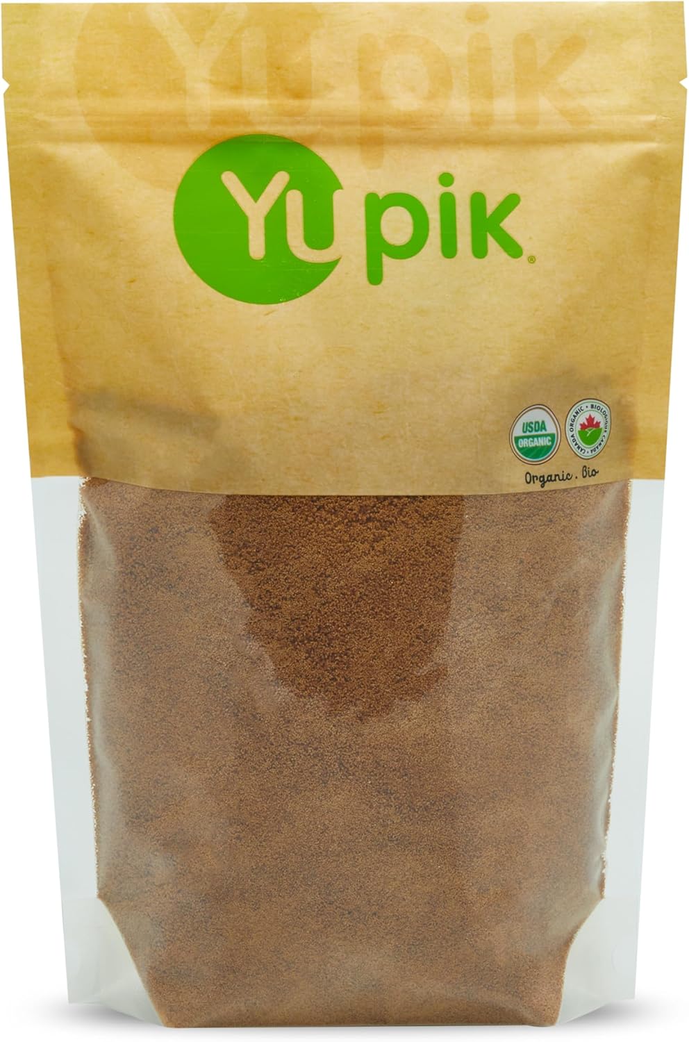 Yupik Organic Coconut Palm Sugar 2.2 lb (35.2 oz), USDA Certified, Non-GMO, Vegan, Gluten-Free, Kosher, Unrefined Natural, Sweetener & Brown Sugar Alternative for Baking & Cooking
