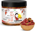 FarmDidi Stuffed Red Chilli Pickle In Fresh Mustard Oil | Lal Mirch Ka Achar 325G | Traditional Indian recipe | No garlic Bharwa Achar | Banarasi Chilli Pickle