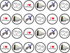 Cheerleader Edible Cupcake Toppers – Cheerleading-Themed Decorations for Squad Parties & Sports Events UNCUT (48 x 3cm/1.18 Inch Discs)