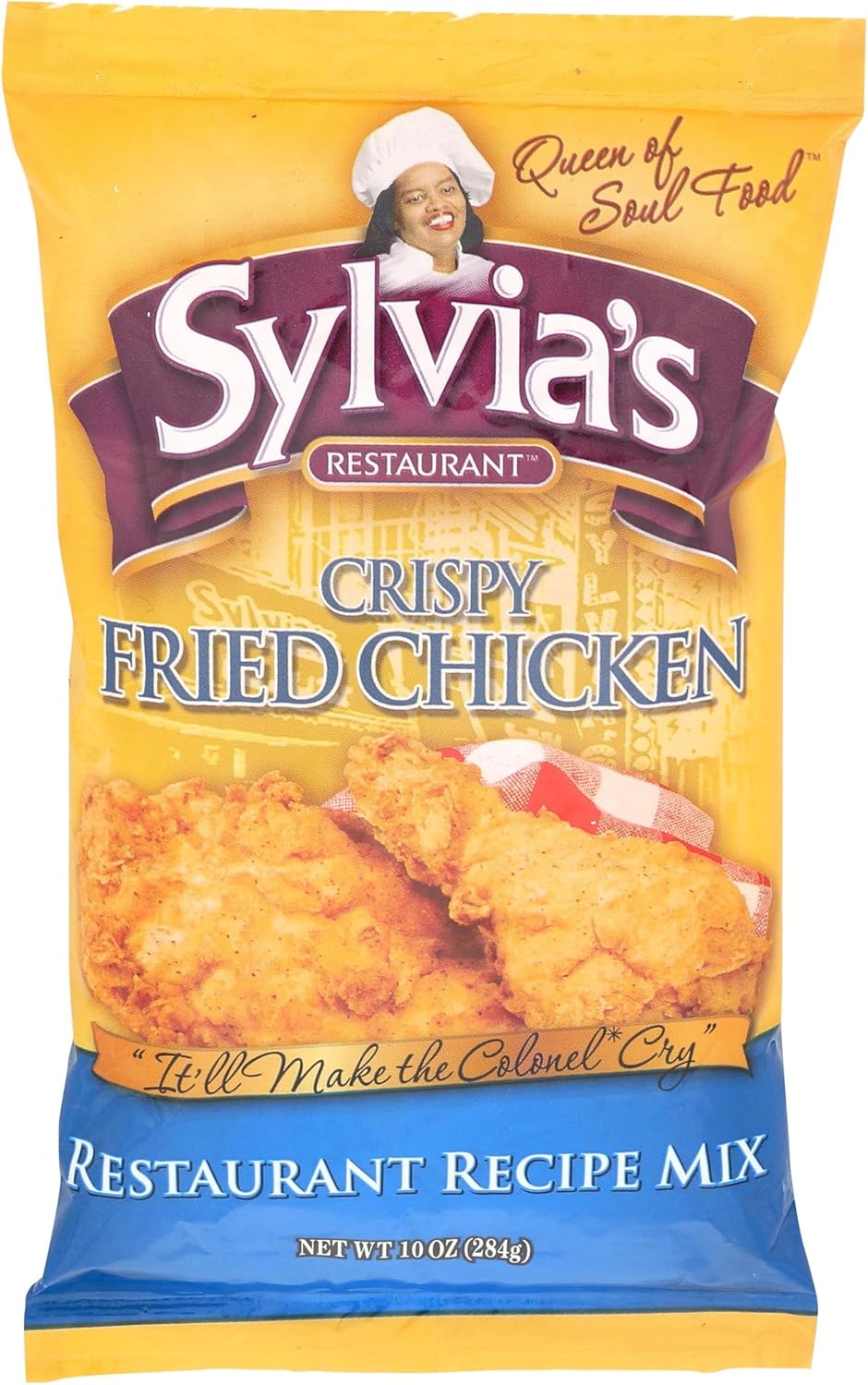 Sylvia’s Crispy Fried Chicken Mix, Seasoning Mix for Perfect Crispy Fried Chicken to make at Home, 10oz Bag