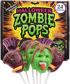 Zombie Lollipops, Halloween Candy Suckers, Individually Wrapped Trick or Treat Party Favors, 24 Count
