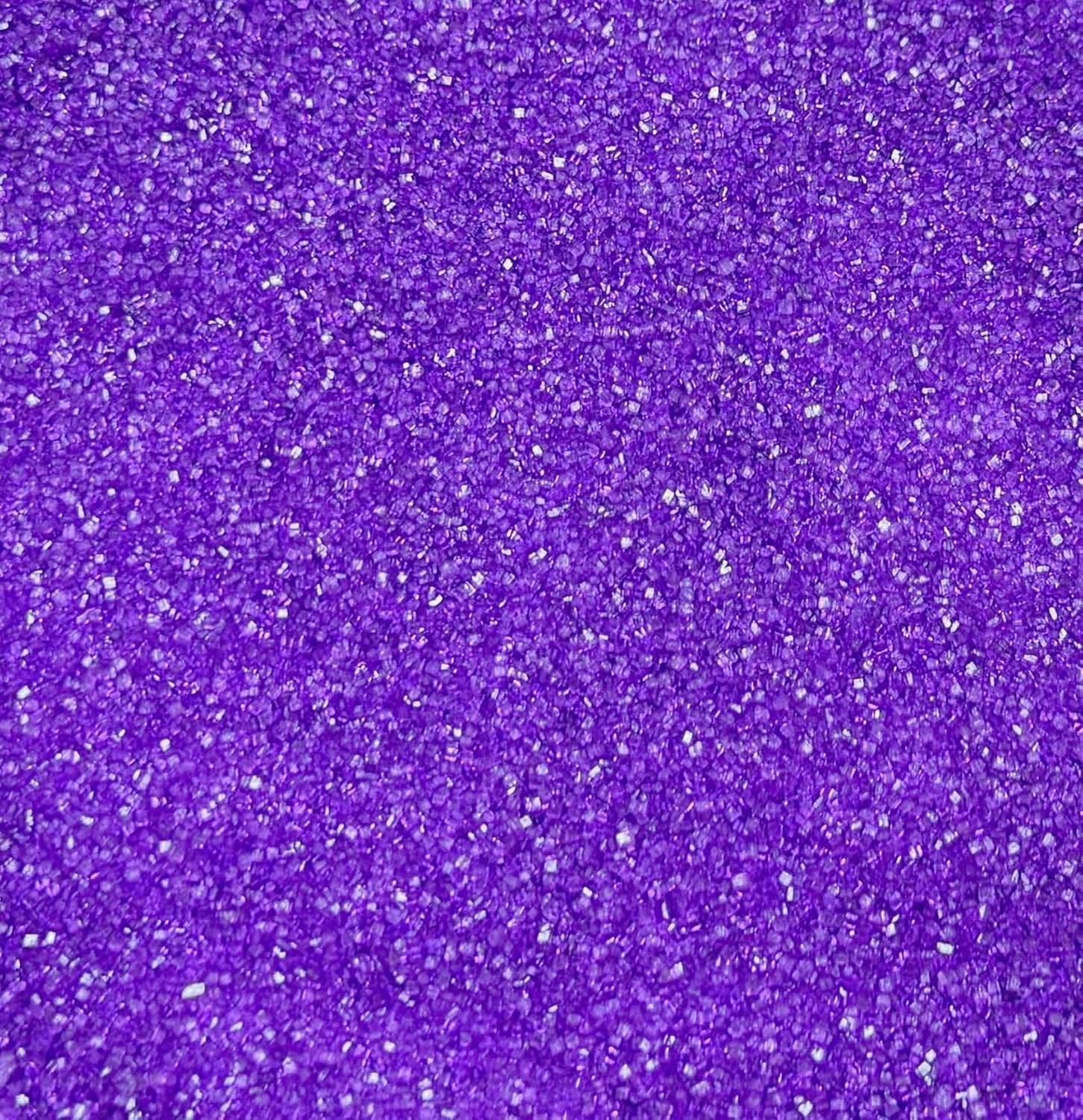 Senchanting Violet Sanding Sugar Sprinkles, Edible Crystal Light Purple Sanding Candy Sugar for Cake Decorating Wedding Party Baking Cupcake Cookie Ice Cream Decoration Supplies 90g/3.2oz