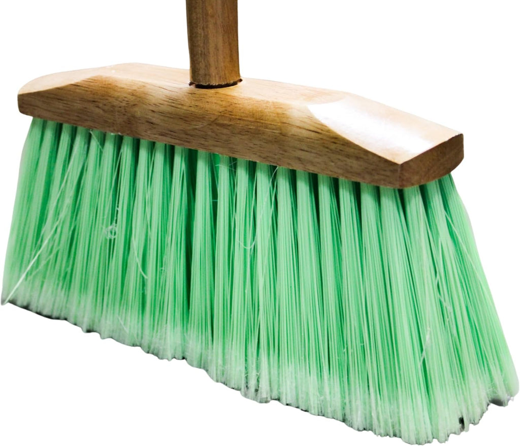 Indoor/Outdoor Heavy Duty Wooden Broom Brush, Sweeper, Head Replacement Soft bristles, Great use for Home, Kitchen, Room, Office, Patio, Deck Floor (Broom Head)