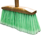 Indoor/Outdoor Heavy Duty Wooden Broom Brush, Sweeper, Head Replacement Soft bristles, Great use for Home, Kitchen, Room, Office, Patio, Deck Floor (Broom Head)