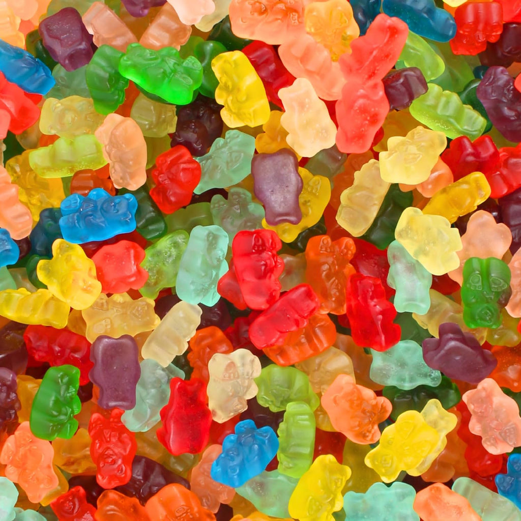 Assorted Flavored Gourmet Gummy Bear Mix - Mega Mix Fruity Gummy Bears Candy - Delicious Soft Textured Assortmet (1 Pound)